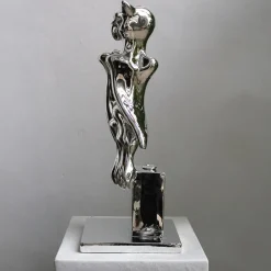 PoPOwl Argento Scultura di Sauro Cavallini