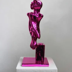 PoPOwl Rosa Scultura di Sauro Cavallini