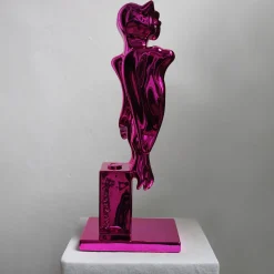 PoPOwl Rosa Scultura di Sauro Cavallini