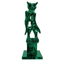 PoPOwl Verde Scultura di Sauro Cavallini