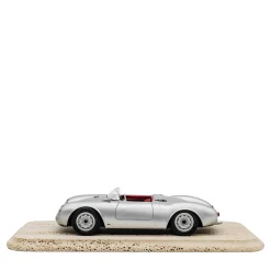 Porsche 550A Spyder in metallo argentato