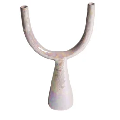 Portacandela Delta in ceramica