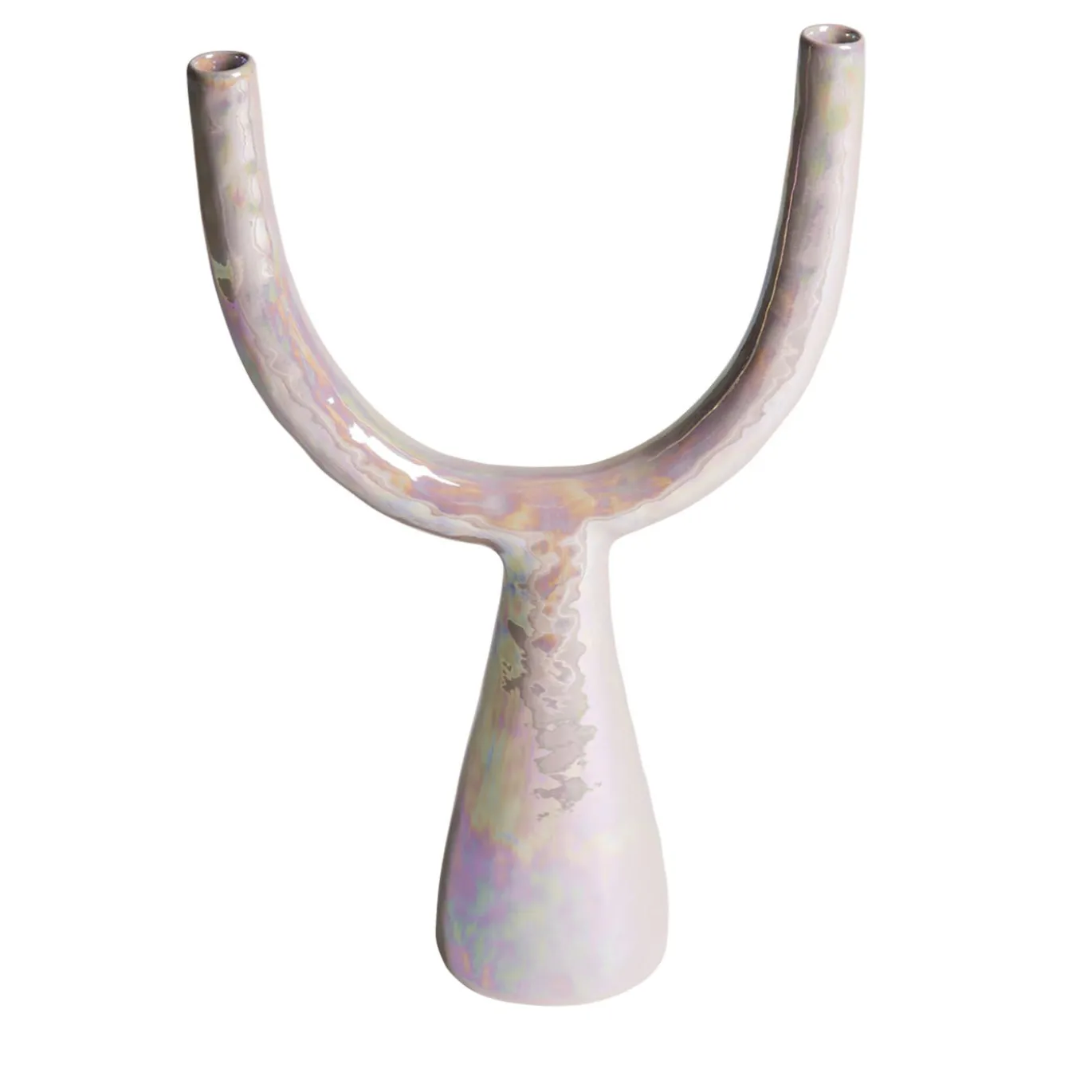 Portacandela Delta in ceramica