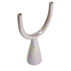 Portacandela Delta in ceramica