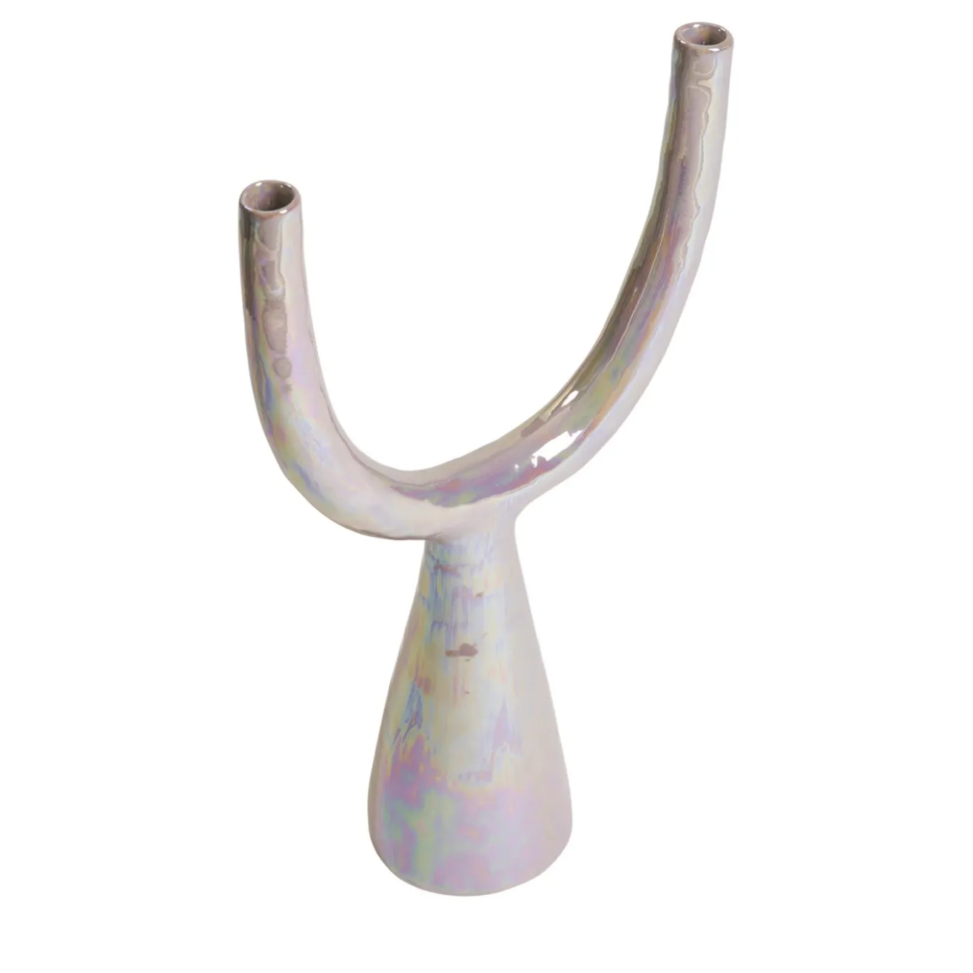 Portacandela Delta in ceramica