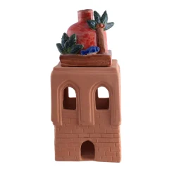 Portacandela in terracotta Felicissima San Cataldo