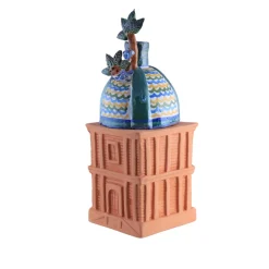Portacandela in terracotta Felicissima Santa Caterina