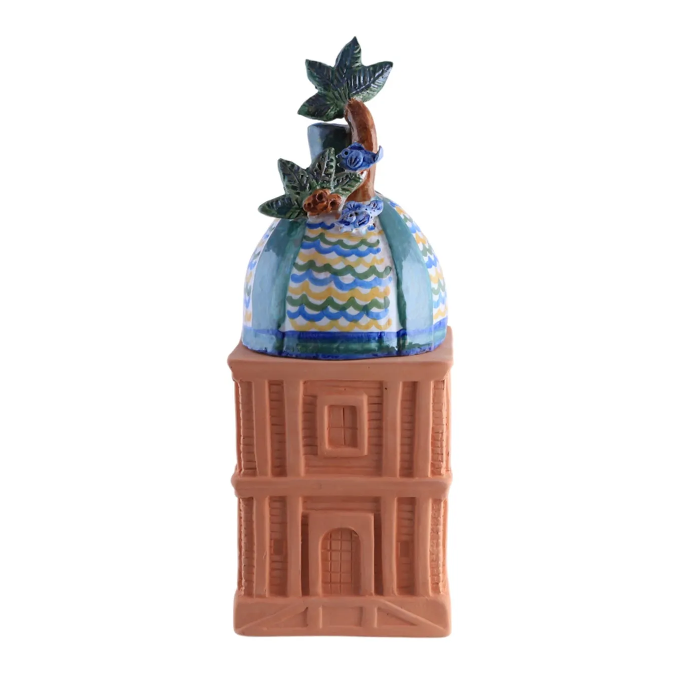 Portacandela in terracotta Felicissima Santa Caterina