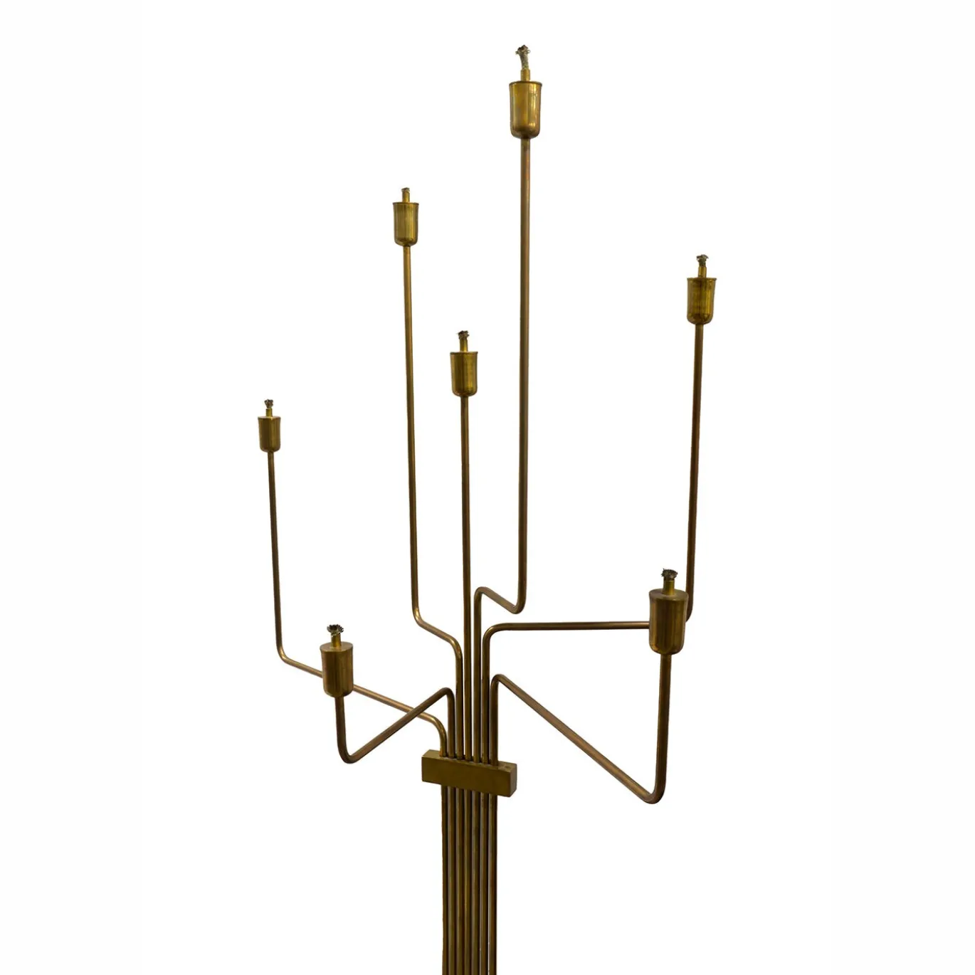 Portacandele da terra in ottone bronzato Talitha