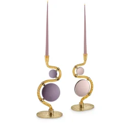Portacandele Double-Face Oro 