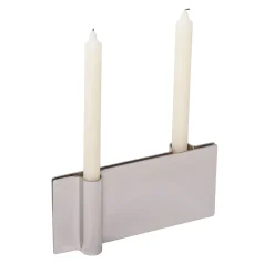 Portacandele Folio in argento by Acconci-Bastiani