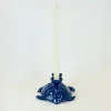 Portacandele in Ceramica Fiamme Bestiali Tartaruga Blu