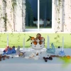Portacandele in Ceramica Fiamme Bestiali Foca Taupe