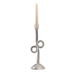 Portacandele in vetro di Murano Venetian Double Knot trasparente