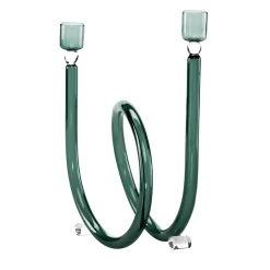 Portacandele in vetro verde Linden Dolce Vita