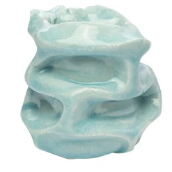 Portacandele Stones in Porcellana Azzurro Chiaro #2