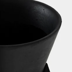 Portavaso Joy's Planter in ceramica nera