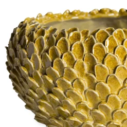 Portavaso Toscana in Maiolica Gialla