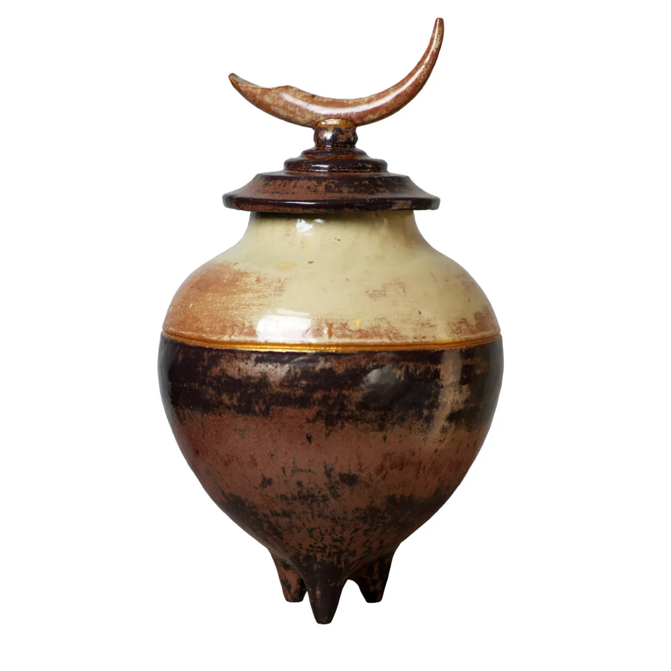 Potiche in ceramica rossa di San Sepolcro con coperchio della Small Collection