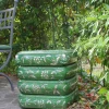 Pouf a 4 cuscini in ceramica verde