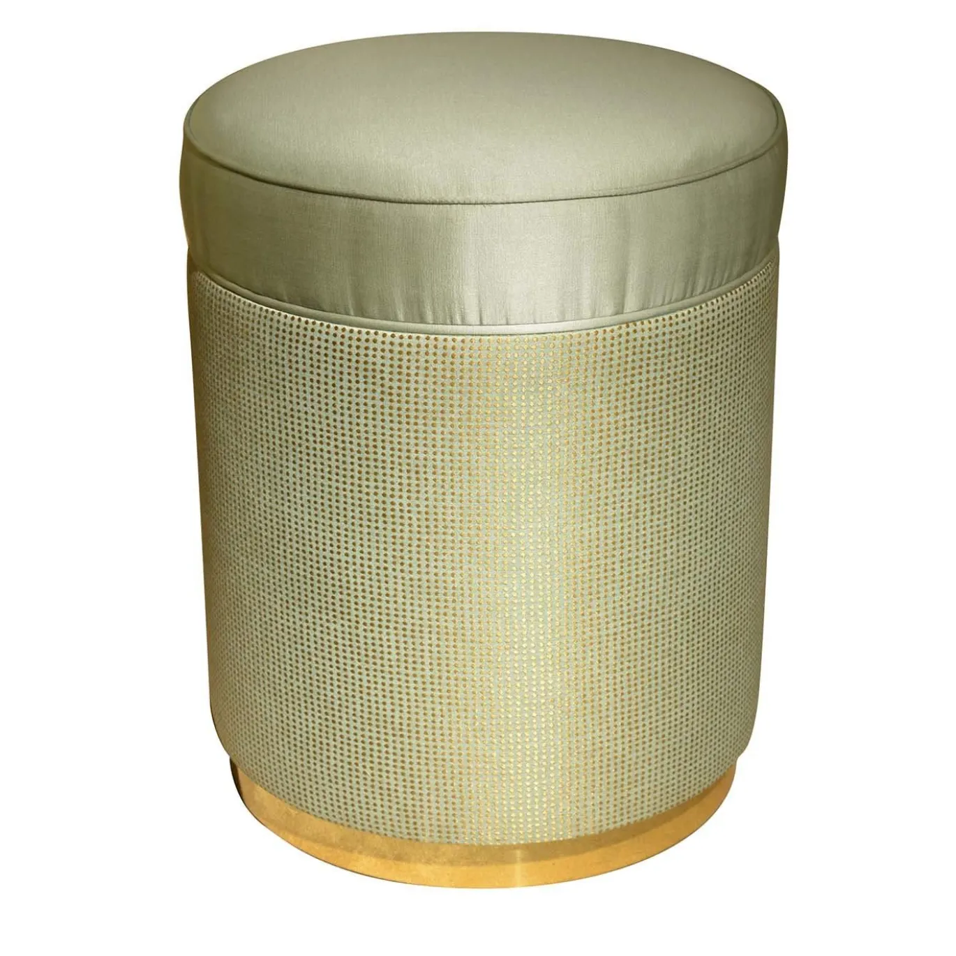 Pouf Alice con base in oro