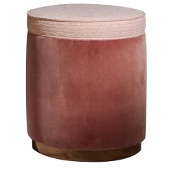 Pouf Alice con base in rame
