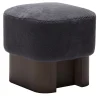 Pouf alto in legno nero Lloyd
