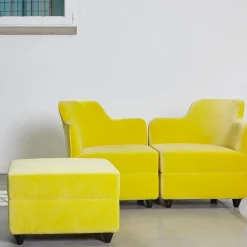 Pouf Angolo Yellow di Corrado Corradi Dell'Acqua