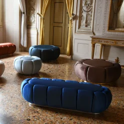 Pouf azzurro Arke