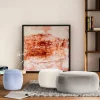 Pouf Billie D90 rotondo grigio