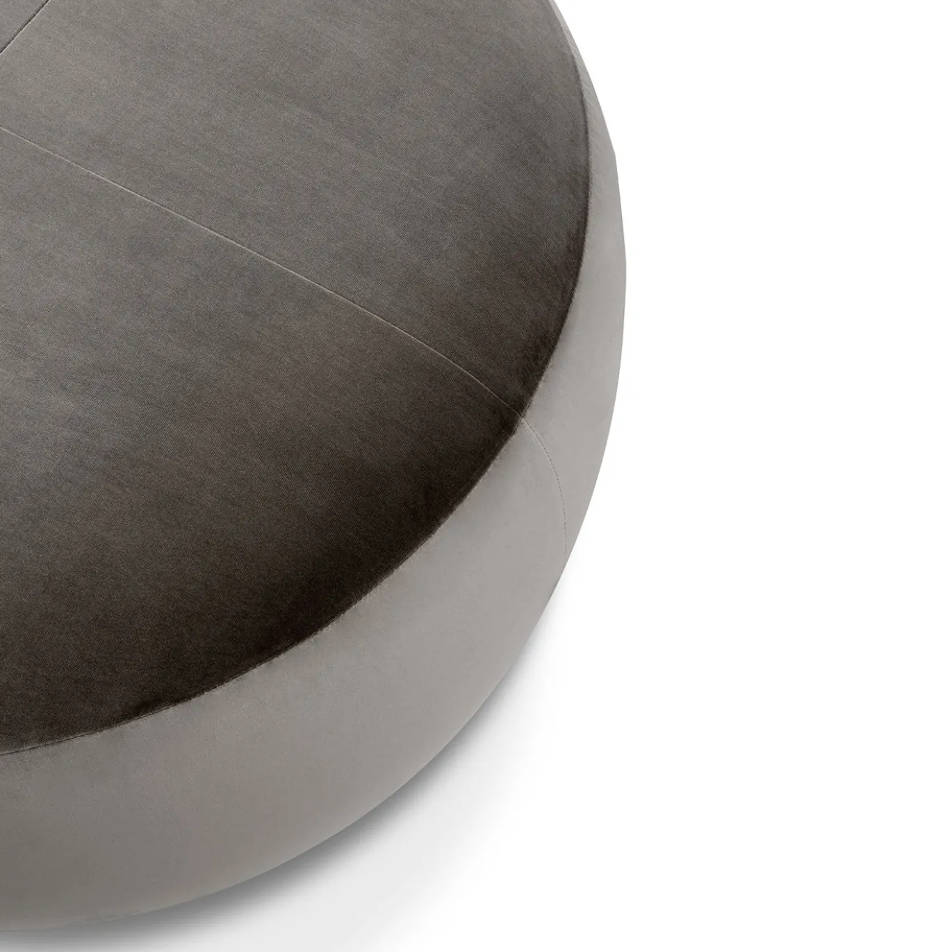 Pouf Billie D90 rotondo grigio