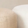 Pouf Bombo in rafia sabbia della Collezione Riviera