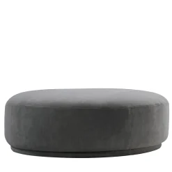 Pouf Bordone rotondo grigio