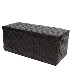 Pouf Castagno Lungo In Pelle Di Gualtiero Ballarini
