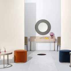 Pouf Ciro Tondo Abyss di Ciarmoli Queda Studio