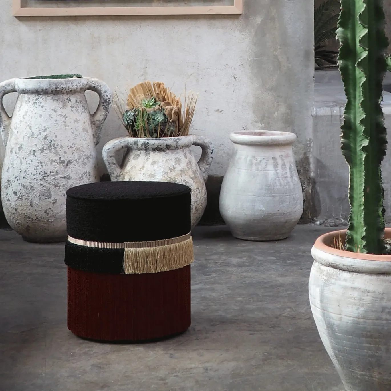 Pouf Clunis Line Lurex di Lorenza Bozzoli