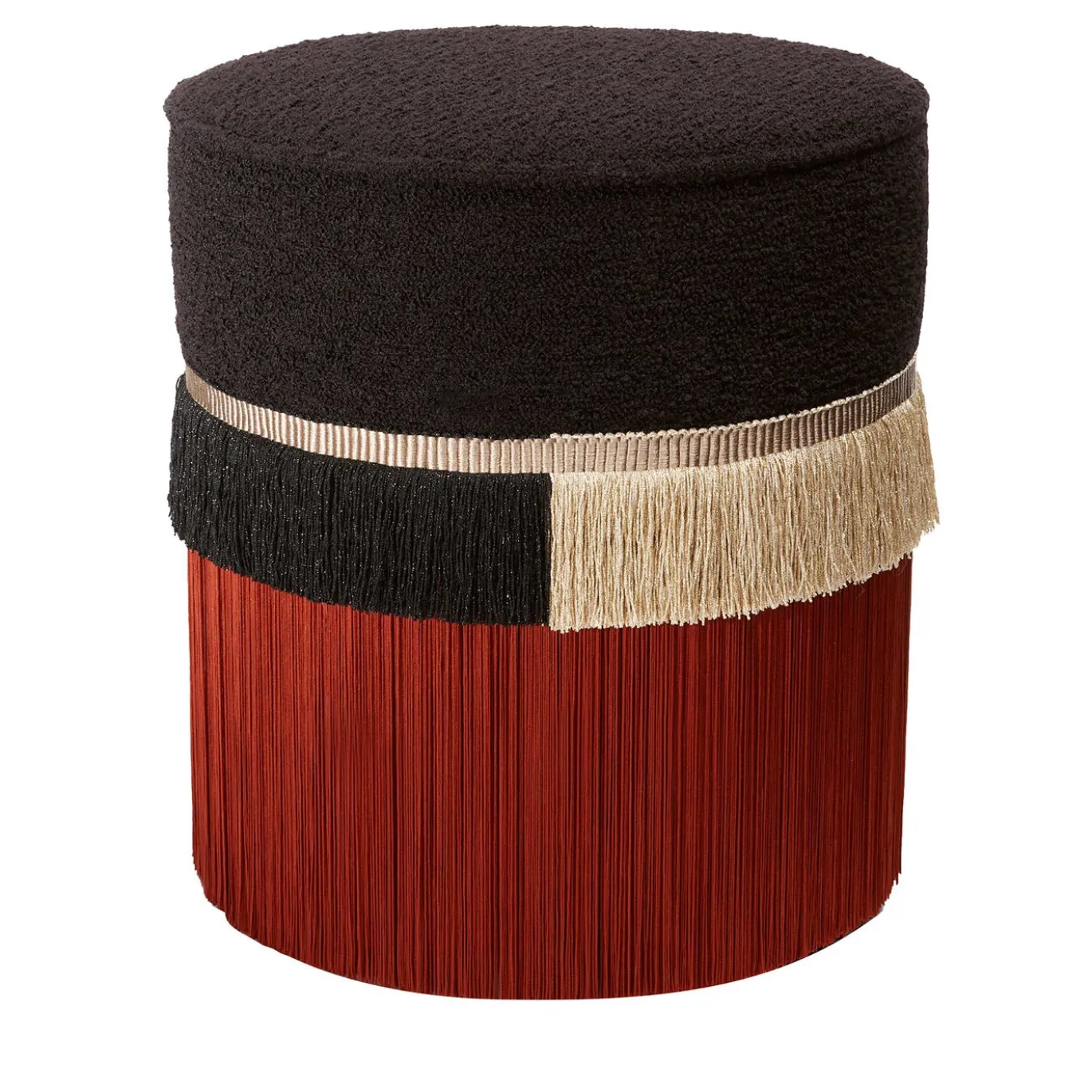 Pouf Clunis Line Lurex di Lorenza Bozzoli