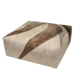 Pouf con Foglie Grandi quadrato