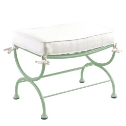 Pouf da esterno Rombi Verde in acciaio inox