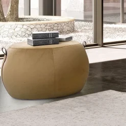 Pouf Domino verde oliva