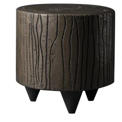 Pouf e tavolino basso in bronzo #2