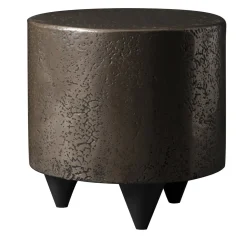 Pouf e tavolino basso in bronzo #1