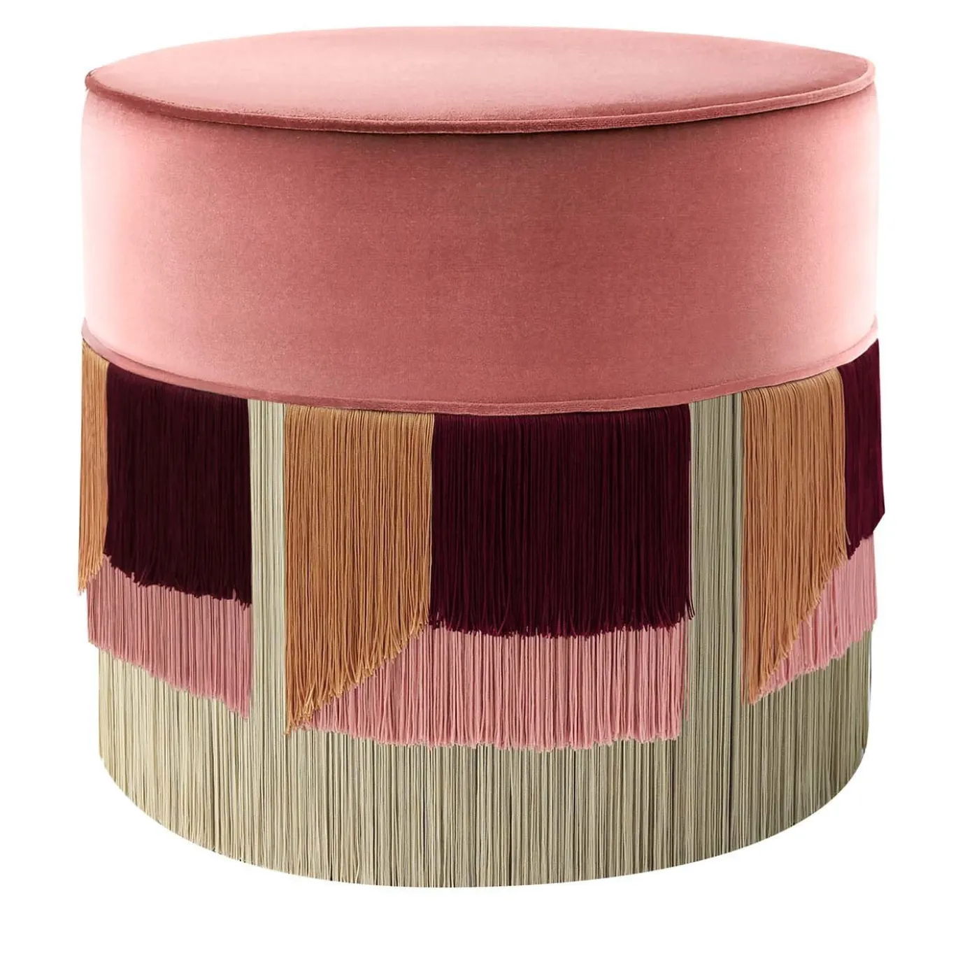 Pouf geometrico Flo di Pink Couture