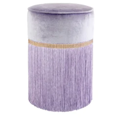 Pouf geometrico viola Decò Couture