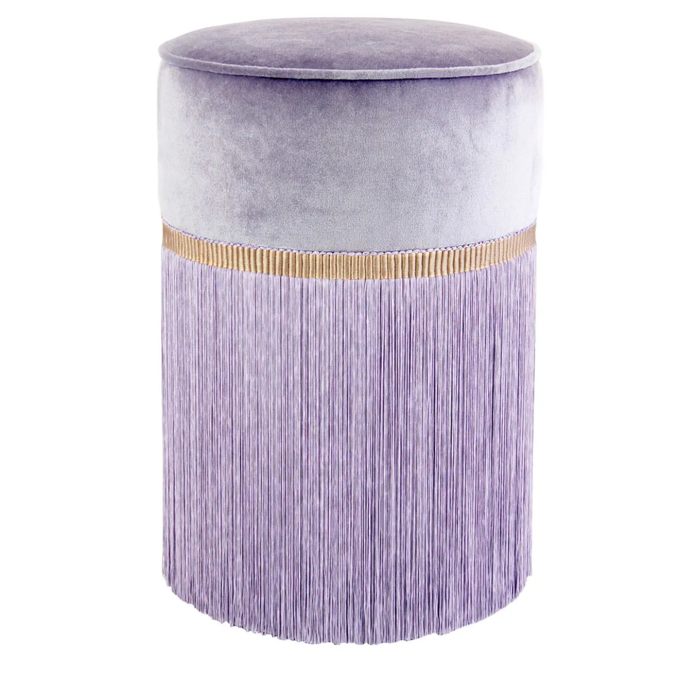 Pouf geometrico viola Decò Couture