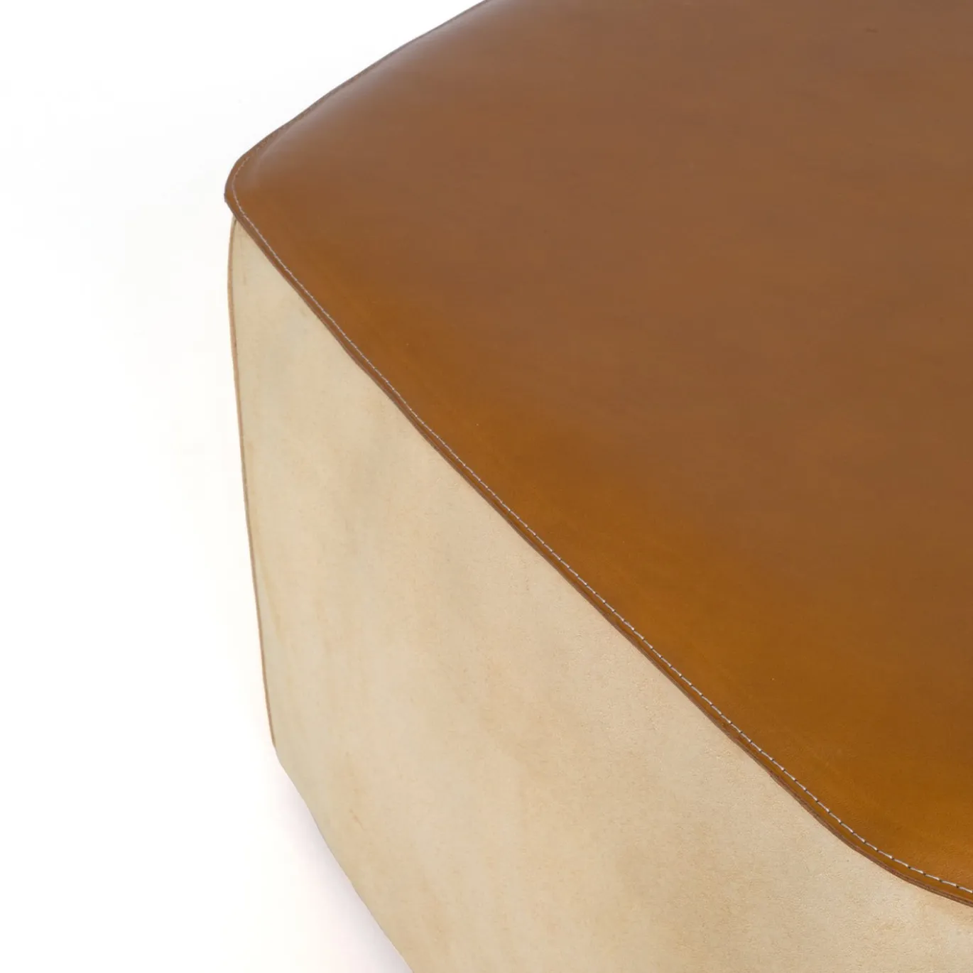 Pouf Grande in Pelle color Suola