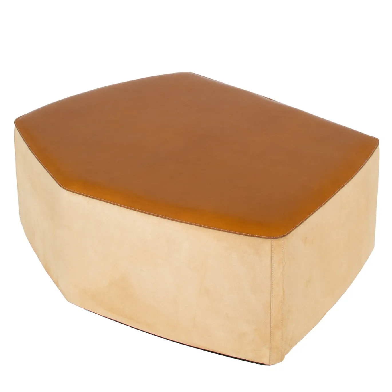 Pouf Grande in Pelle color Suola