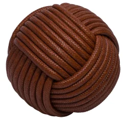 Pouf in pelle Nodo