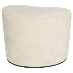 Pouf in pelle Shearling