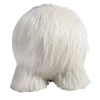 Pouf in pelliccia ecologica Atlas Ball Bianco